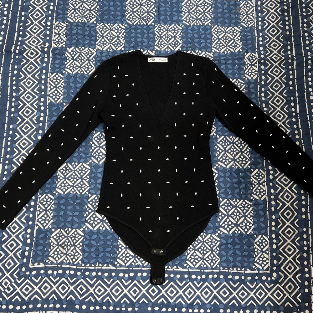 Studded Knit Bodysuit